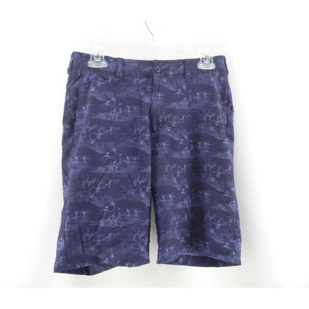 Ben Hogan Blue Hawiian Print Performance Golf Shorts Men's Size 30